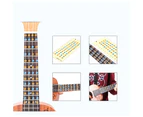 Ukulele Scales Name Sticker Music Notation Self-taught Beginners Fingerboard
