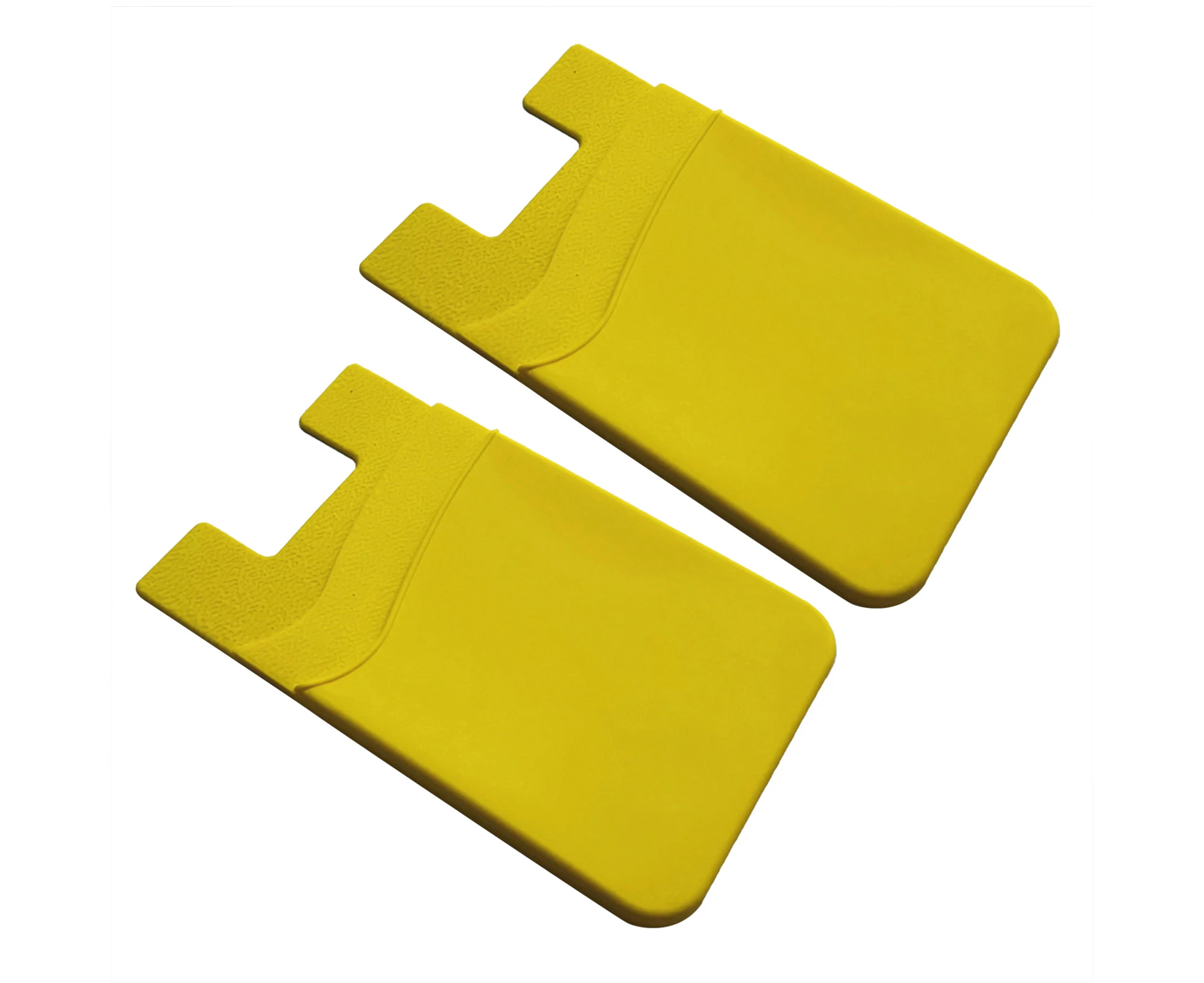 2Pcs Sturdy Card Cases Reliable Self-adhesive Card Cover-Yellow