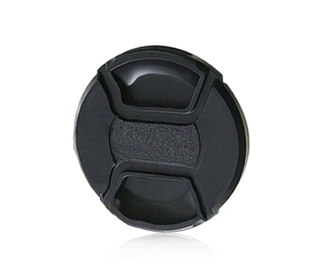 Centaurus 58mm Center Pinch Snap on Front Lens Cap Cover for Canon Nikon Sony with String-