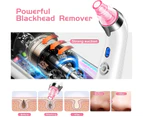 Blackhead Remover Pore Vacuum, Facial Pore Cleaner, Electric Acne Comedone Whitehead Extractor Tool with 5 Suction Power, 4 Probes(Pink) - Style2