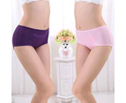 Minbaeg Women's Fashion Sexy Triangle Physiology Period Underpants Panties Underwear Briefs-Beige - Beige