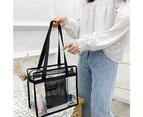 Clear bags Stadium Approved Clear Tote Bag with Zipper Closure Bag