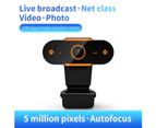 Centaurus High Definition USB Webcam Live Streaming Camera with Mic for Computers Laptops-Black 480P