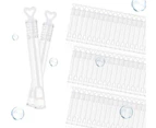 48 Pcs Wedding Party Creative Gift Love Test Tube Bubble Water Empty Bottle Wedding Bubbles with Heart Handle