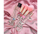 Namotu Makeup Brushes Set - 8pcs Cosmetic Makeup Brush Set Professional Tool Kit Set Pink Drawstring Bag Included