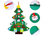 Felt Christmas Tree 3.2ft DIY Christmas Tree Decoration with 26 Detachable Ornaments Xmas New Year Wall Hanging Decor Xmas Gifts for Kids (64.5x87cm)