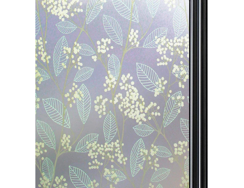 frosted window film, leaf pattern
