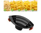 Pot Strainer and Pasta Strainer - Adjustable Silicone Clip On Strainer for Pots, Pans, and Bowls