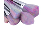 5pcs Rainbow Makeup Brushes Set Foundation Eyeshadow Blusher Powder Blending