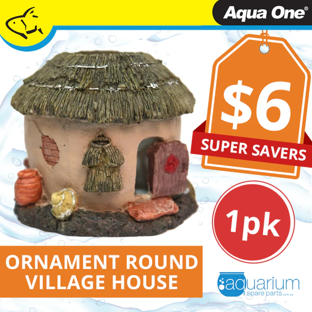 Aqua One Round Village House Ornament 15x15x15cm (37120)