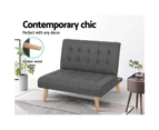 Sofa Lounge Recliner Chair Futon Couch Single 1 Seater Modular Bed Set