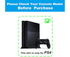 PS4 Skin Vinyl Decal Cover for Sony Playstation Game Console + PS4 Controllers Sticker-TN-PS4-3160