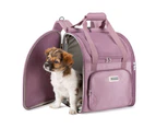 3 Sides Mesh Pet Backpack - Purple