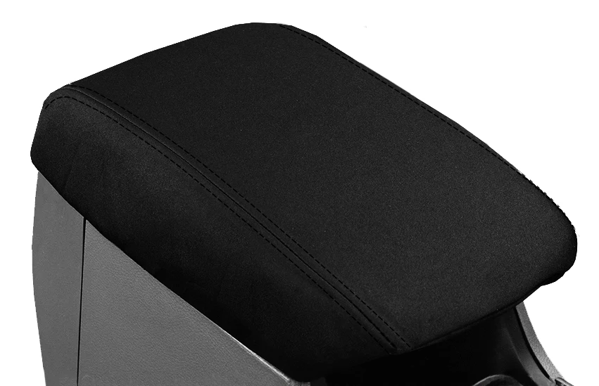 For Toyota Landcruiser Prado 150 Series 2009-On Neoprene Console Lid Cover Armrest Cover Black