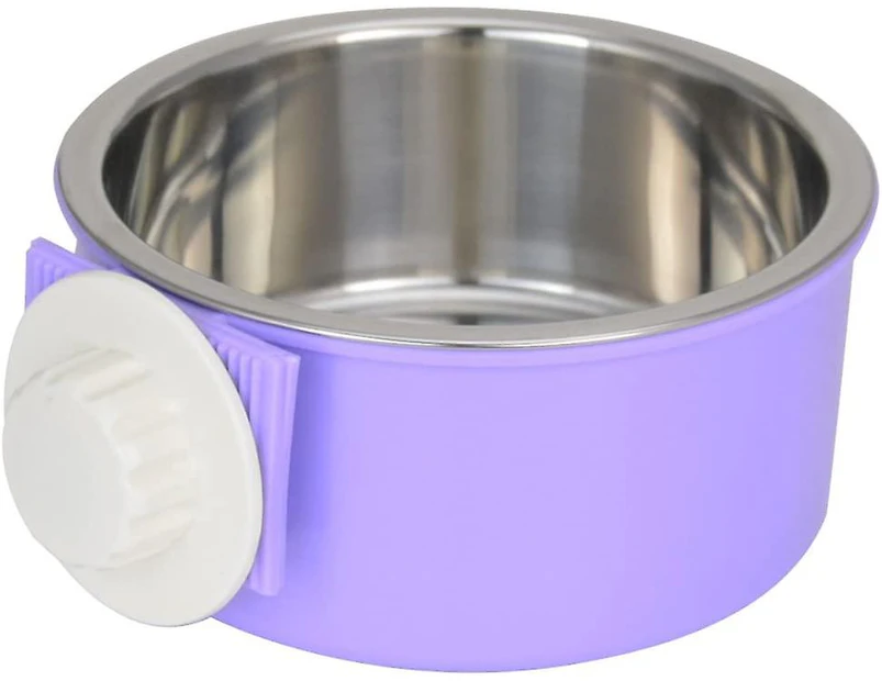 Stainless Steel Dog Bowl Hutch Accessorypurple-1pcs