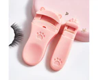 2Pc Eyelash Curler Tool Exquisite Sturdy Cat Design Fake Lashes Clip for Girl--Pink