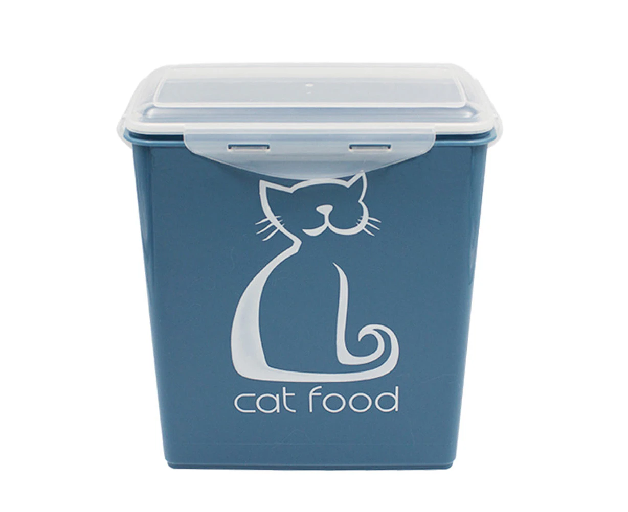 1Pc Plastic Pet Food Container Dog Food Storage Bin Large Capacity Food Bucket