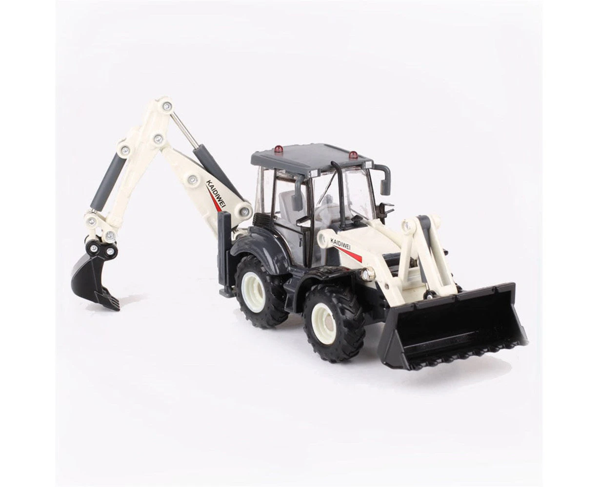 Die Cast Backhoe Loader Truck 1:50 Scale Heavy Construction Vehicle 3D Model