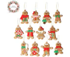 Large Gingerbread Man Ornaments Gingerbread Christmas Decor Christmas Christmas Tree Ornaments Christmas Tree Decorations-A