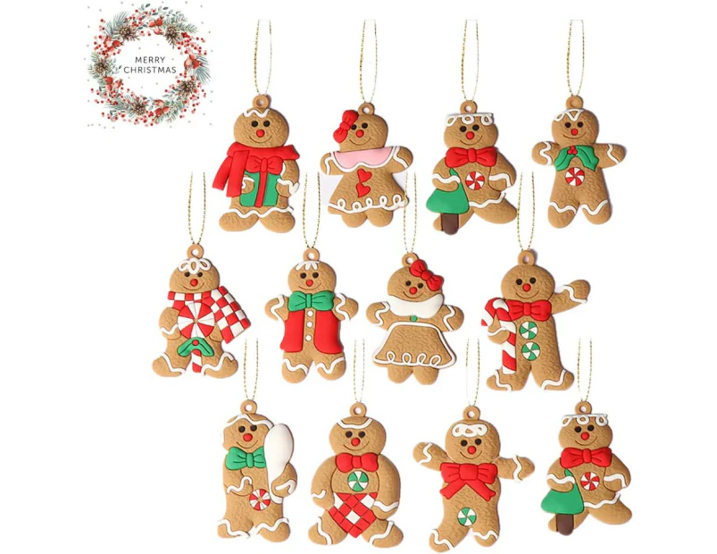 Large Gingerbread Man Ornaments Gingerbread Christmas Decor Christmas Christmas Tree Ornaments Christmas Tree Decorations-A