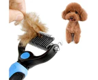 Grooming Brush - Double Sided Hair Removal And Bottom Hair Removal Comb For Dogs And Cats, Widened