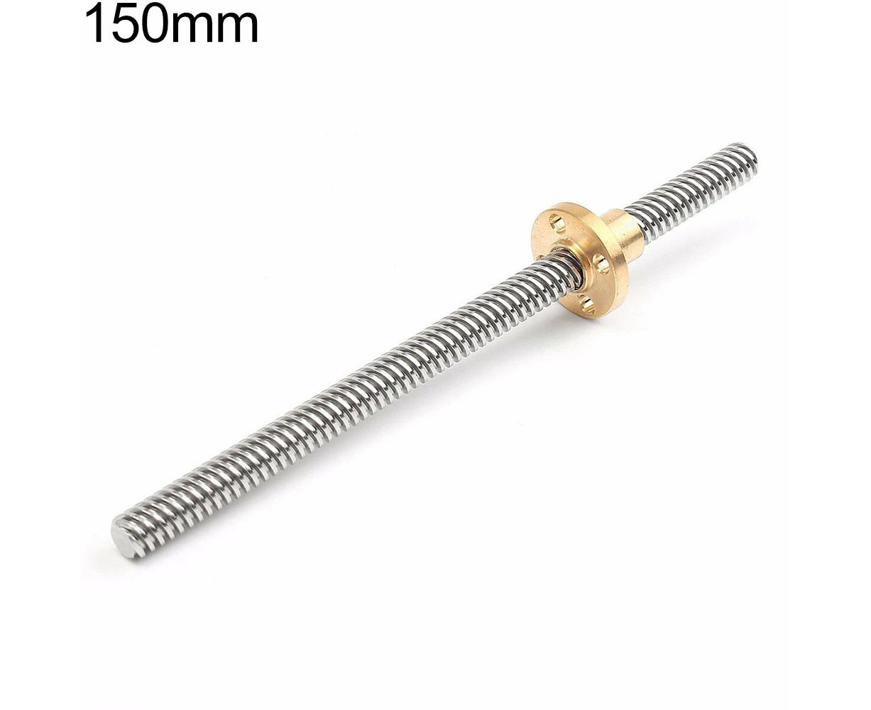 150 500mm 3D Printer T8 Stepper Trapezoidal Acme Thread Lead Screw Rod with Nut