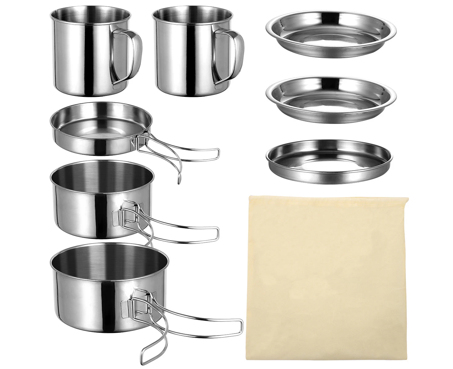 8pcs Portable Pan Portable Pan Handle Portable Pan Cooker