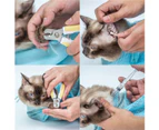 QBLEEV Cat Grooming Bag Adjustable Anti-Bite for Nail Trim Examining Ear Clean-Pink