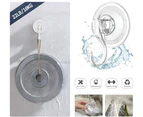 2PCS Wreath Hanger, Suction Cup Hooks with Key Lock, Heavy Duty Vacuum Wall Window Shower Suction Cup Hook and Wreath Hanger