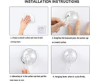 2PCS Wreath Hanger, Suction Cup Hooks with Key Lock, Heavy Duty Vacuum Wall Window Shower Suction Cup Hook and Wreath Hanger