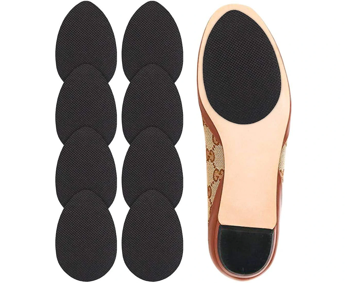 Non-slip Shoes Pads Adhesive Shoe Sole Protectors, High Heels Anti-slip Shoe Grips (black)