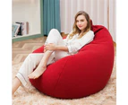 100x120cm Extra Large Bean Bag Chairs Sofa Cover Indoor Lazy Lounger For Kids Adults Purple