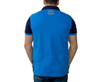 Samoa Rugby Shirt Polo Retro Style - Blue