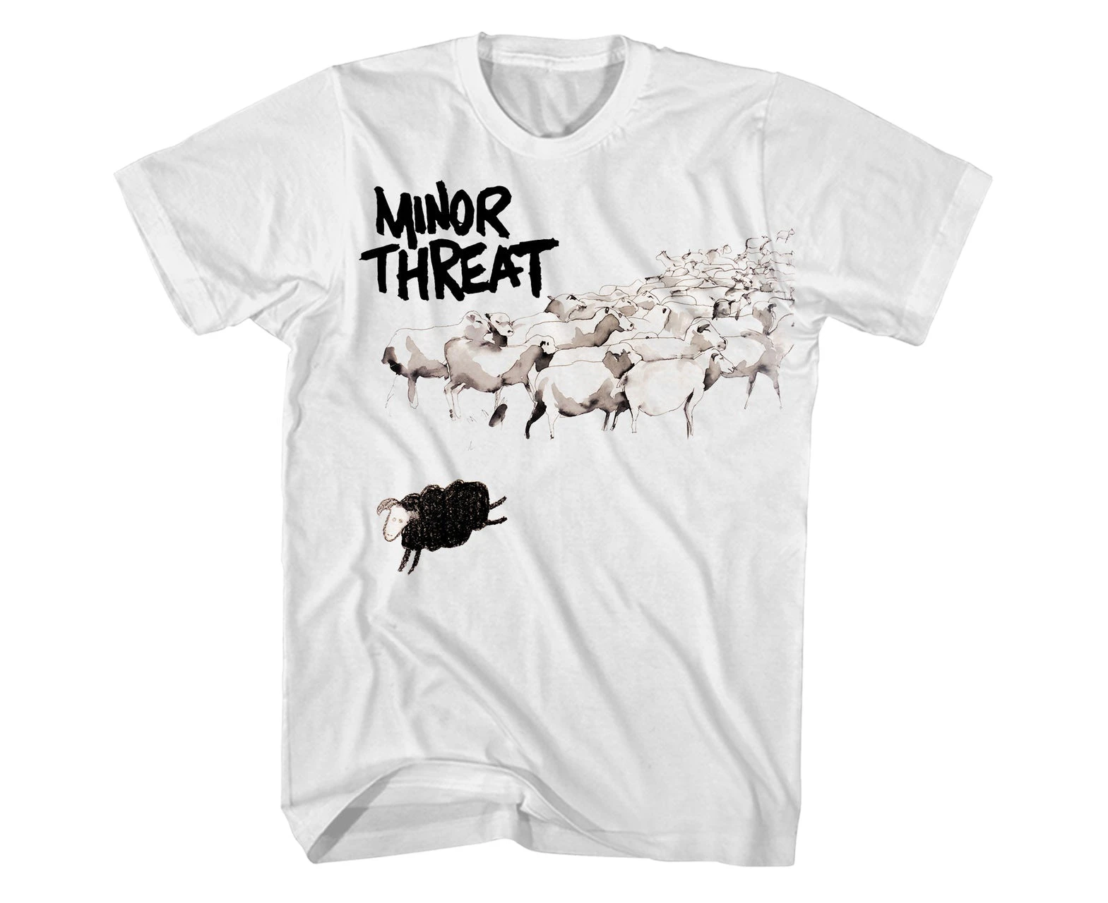 Minor Threat T Shirt Out Of Step Album Art Minor Threat Shirt - White