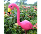 2Pcs Plastic Simulation Garden Decoration Flamingo Head-Up Models