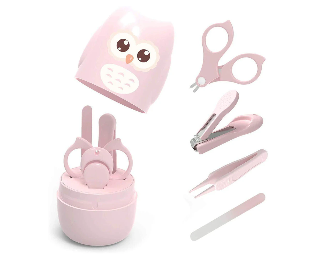 Baby Nail Kit, Baby Manicure Kit and Pedicure kit with Cute Owl Shape Case, Baby Nail Clipper for Newborn