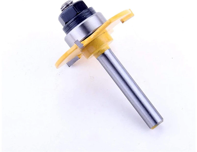 8mm Shank Biscuit #20 Slotting 5/32" X1/2" Joint Assembly Router Bit Wood Cutting Tool Woodworking Router Bits  (yellow(1pc)