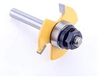 8mm Shank Biscuit #20 Slotting 5/32" X1/2" Joint Assembly Router Bit Wood Cutting Tool Woodworking Router Bits  (yellow(1pc)