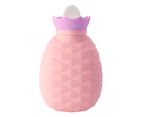 Hot Water Bottle Bag For Hot & Cold Compress With Cover,Heating Water Bottle,Pink