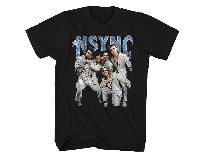 *NSYNC T Shirt Strike A Pose *NSYNC Shirt - Black