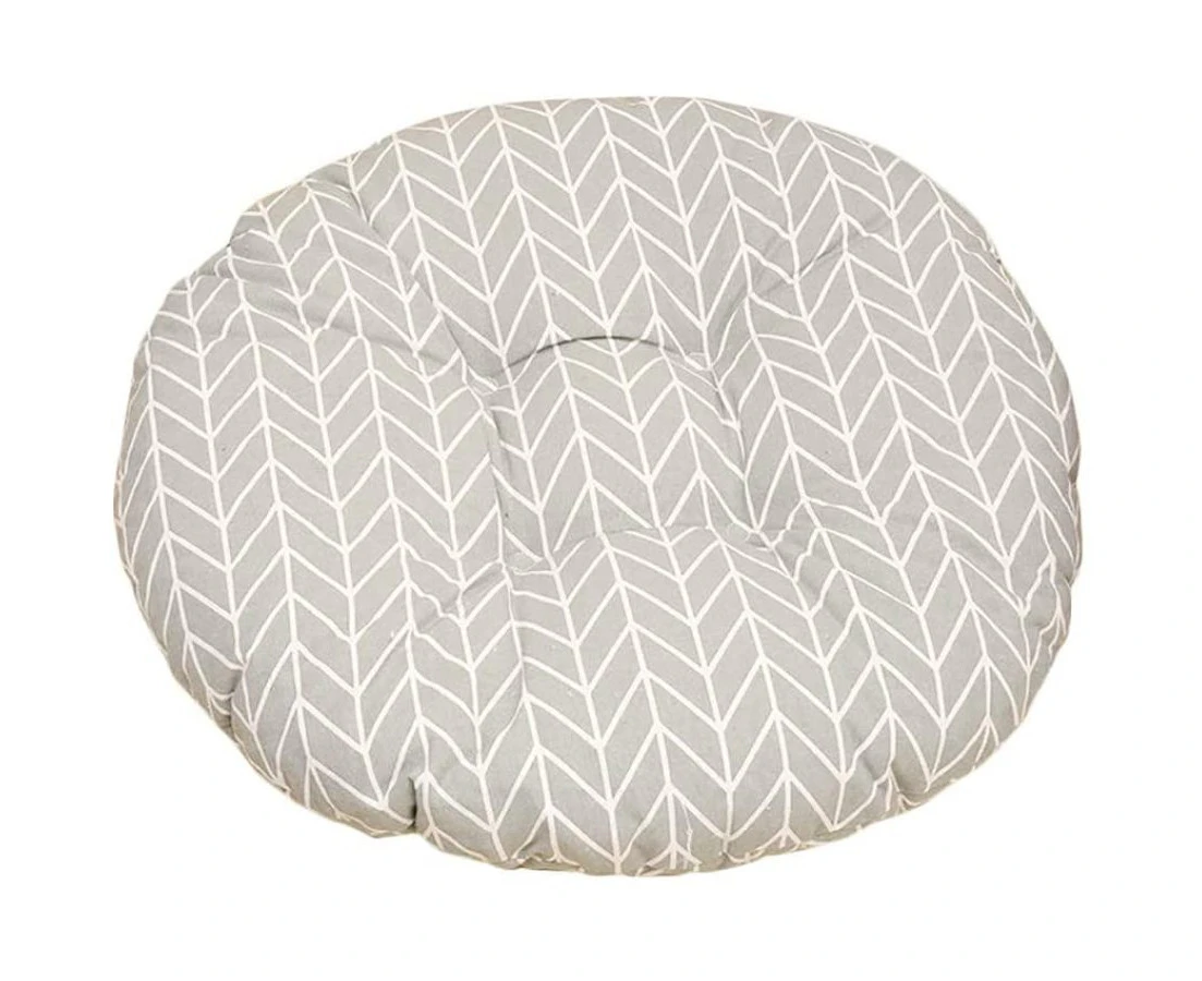 Comfortable Round Chair Cushion For Office About，Grey Tree - 40 * 40Cm (Cotton And Linen Thickened) - Cushion