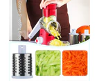 Vegetable Cutter Manual Desktop Drum Grater For Household Food Processor Home Grater for Round Chopper Mandolin Shredder Potato