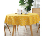 Round Shape Tablecloth Wrinkle Resistant Fade Resistant Table Cloth Outdoor Kitchen Dining Party Holiday Christmas Buffet