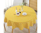 Round Shape Tablecloth Wrinkle Resistant Fade Resistant Table Cloth Outdoor Kitchen Dining Party Holiday Christmas Buffet