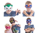 32pcs kids superhero masks party gifts felt and stretch, superhero party masks kids masquerade cosplay eye mask