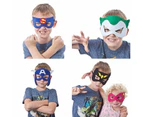 32pcs kids superhero masks party gifts felt and stretch, superhero party masks kids masquerade cosplay eye mask