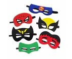 32pcs kids superhero masks party gifts felt and stretch, superhero party masks kids masquerade cosplay eye mask