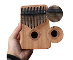 17 Key Kalimba Thumb Piano ; Tuning Hammer, Finger Covers, Key Stickers & More Included; Christmas Gift