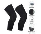 Basketball Knee Pads Outdoor Sports Honeycomb Knee Pads Anti-Collision Protectors,Black, M