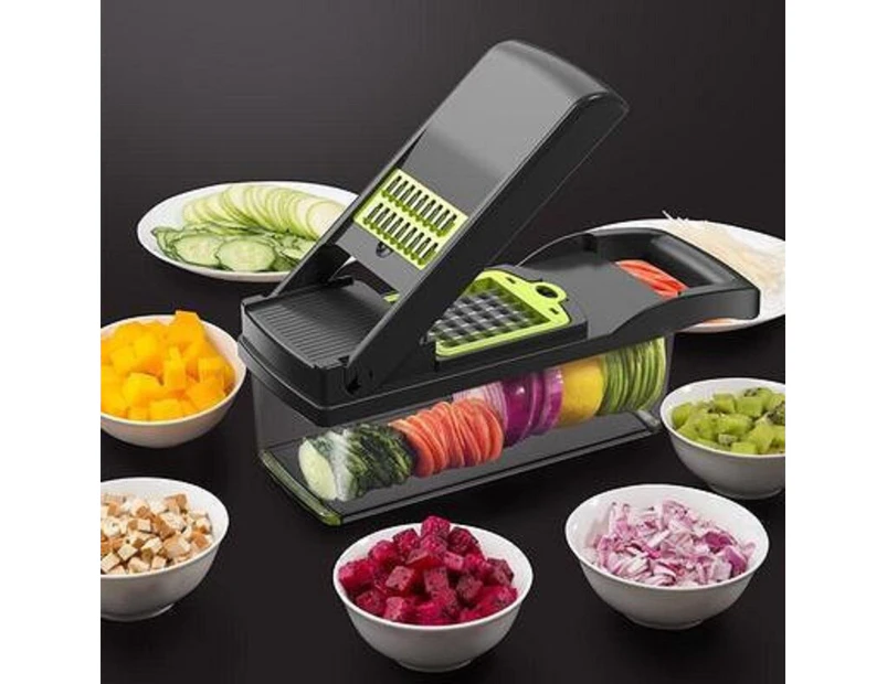 Vegetable Fruit Multifunction Slicer Grater Shredded Peeler Potatoes Carrot Cubes Diced  Kitchen Dining Bar Household Chopper